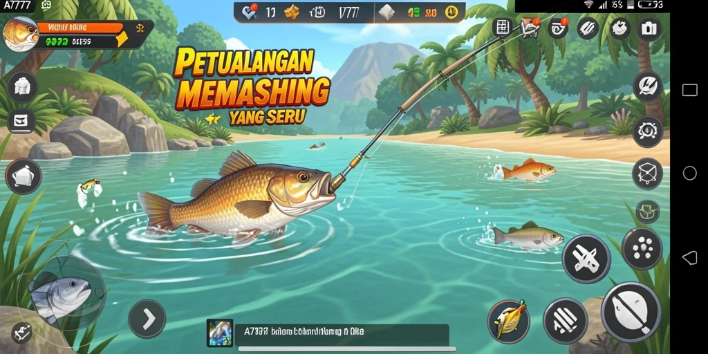 Tampilan gameplay memancing di A7777 yang menakjubkan.