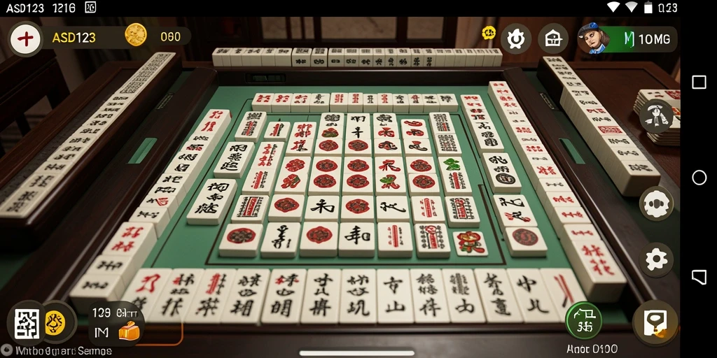 Screenshot gameplay ASD123 menampilkan aksi seru permainan Mahjong.