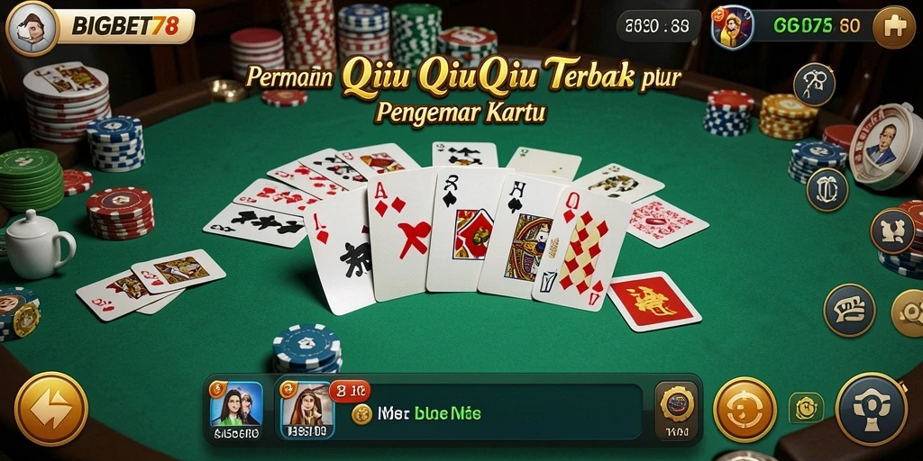 Tampilan menawan dari gameplay QiuQiu BIGBET78.