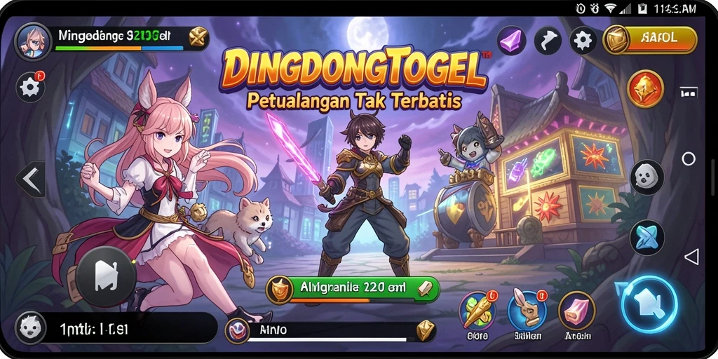 Tangkapan layar DINGDONGTOGEL menunjukkan karakter anime dalam aksi menarik.