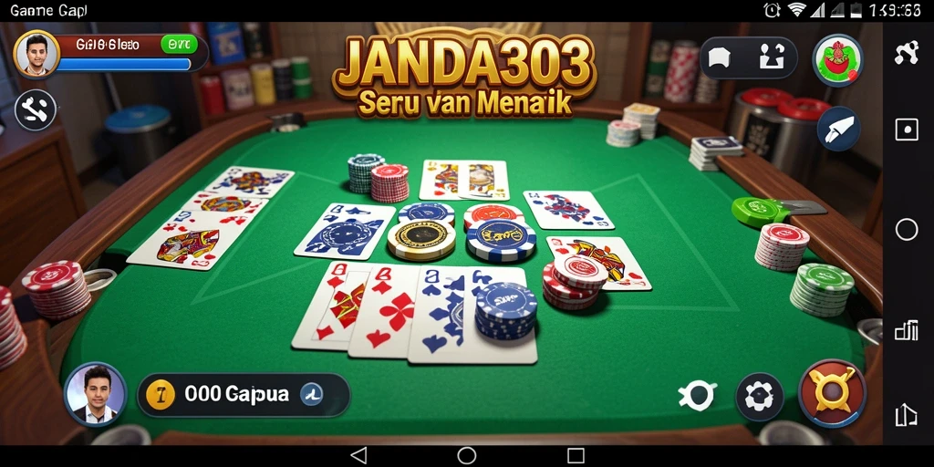 Tampilan gameplay JANDA303 yang menarik dalam permainan Gaple.