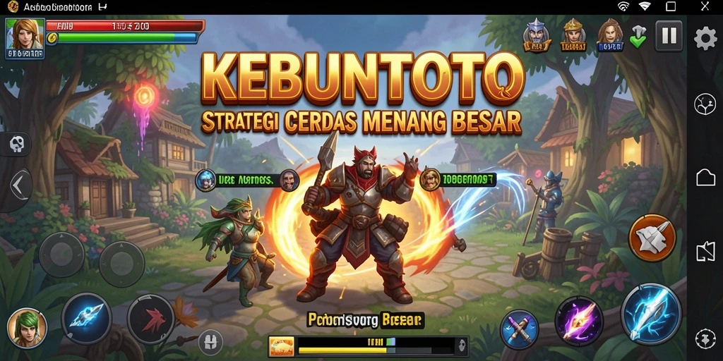 Tampilan gameplay KEBUNTOTO yang memukau dan menantang.
