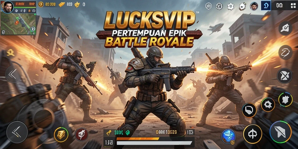 Gameplay LUCKSVIP menampilkan pertempuran taktis dan grafis yang menawan.