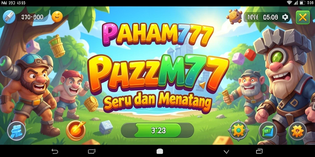 Screenshot gameplay PAHAM777 menunjukkan tantangan puzzle yang mendebarkan.