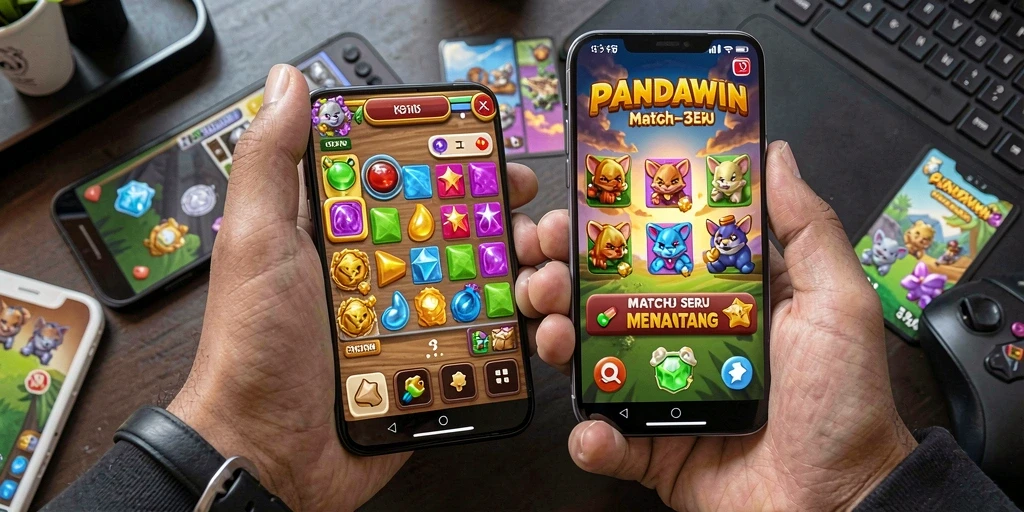 Tampilan menarik dari gameplay <strong>PANDAWIN</strong> dengan kombinasi warna cerah.