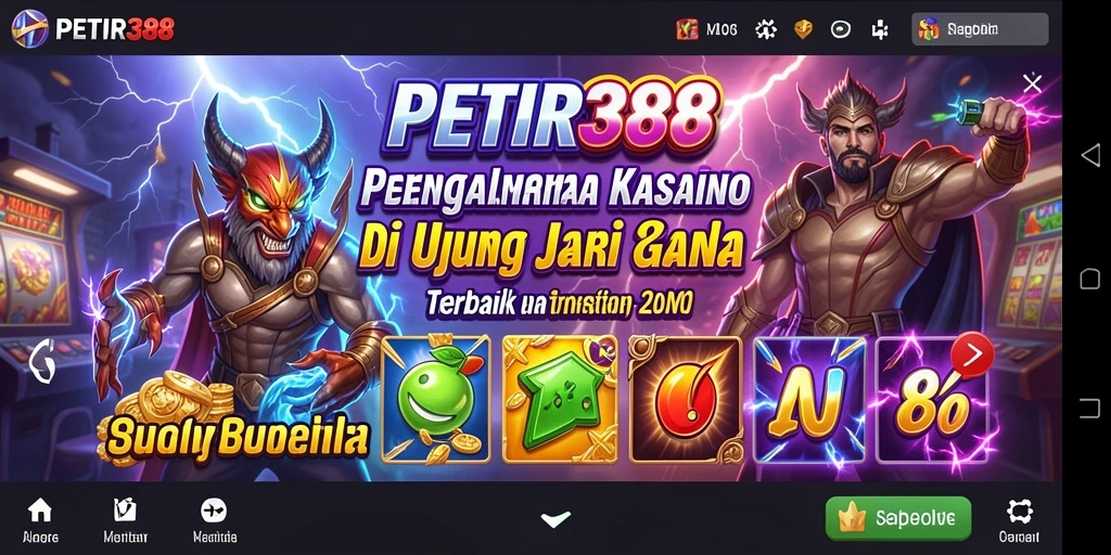 Tampilan gameplay mendebarkan di PETIR388 dengan berbagai pilihan permainan Kasino.