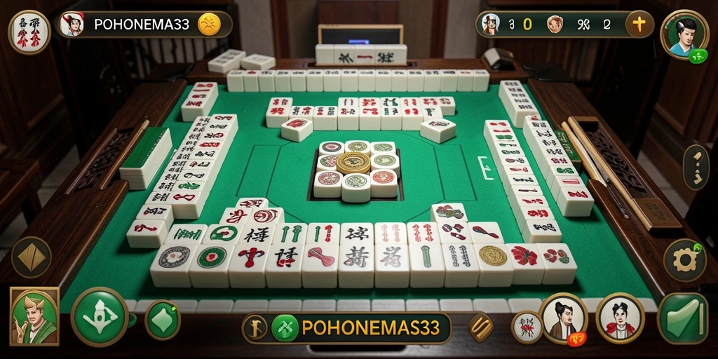 Tampilkan gameplay seru dari POHONEMAS33 di Mahjong.