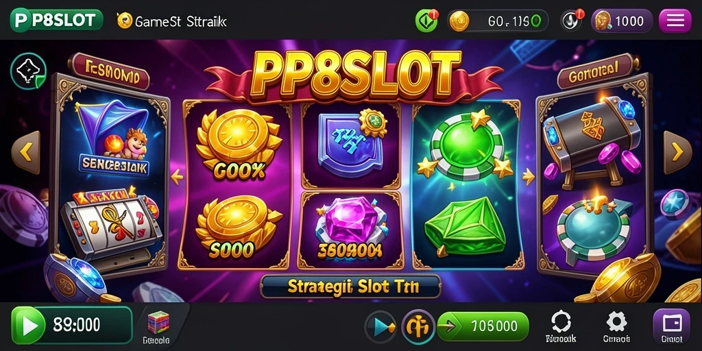 Screenshot gameplay PP8SLOT yang menampilkan suasana seru permainan slot.