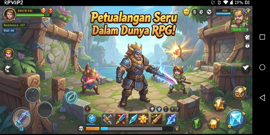 Tampilan menakjubkan dari petualangan RPG di RPVIP2.
