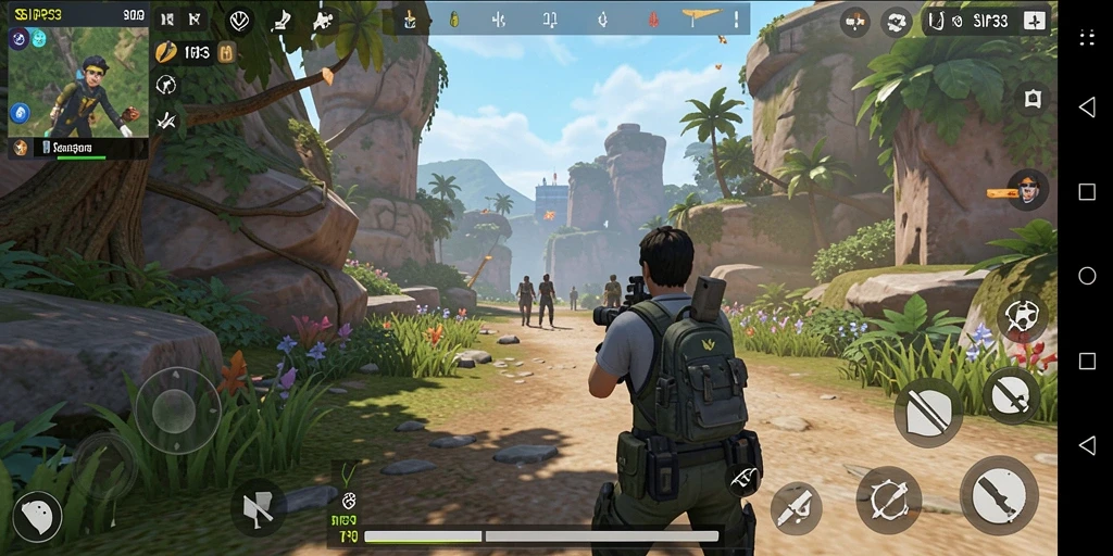 Tangkapan layar utama dari SIP33 dengan aksi gameplay TPS yang seru.