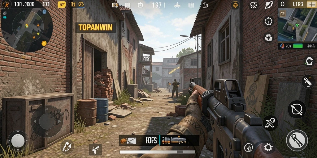 Tampilan gameplay yang mendebarkan dan menegangkan di TOPANWIN.