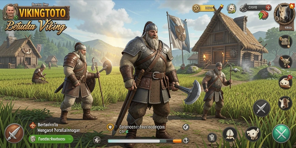 Tampilan menarik dari gameplay VIKINGTOTO dalam pertanian.